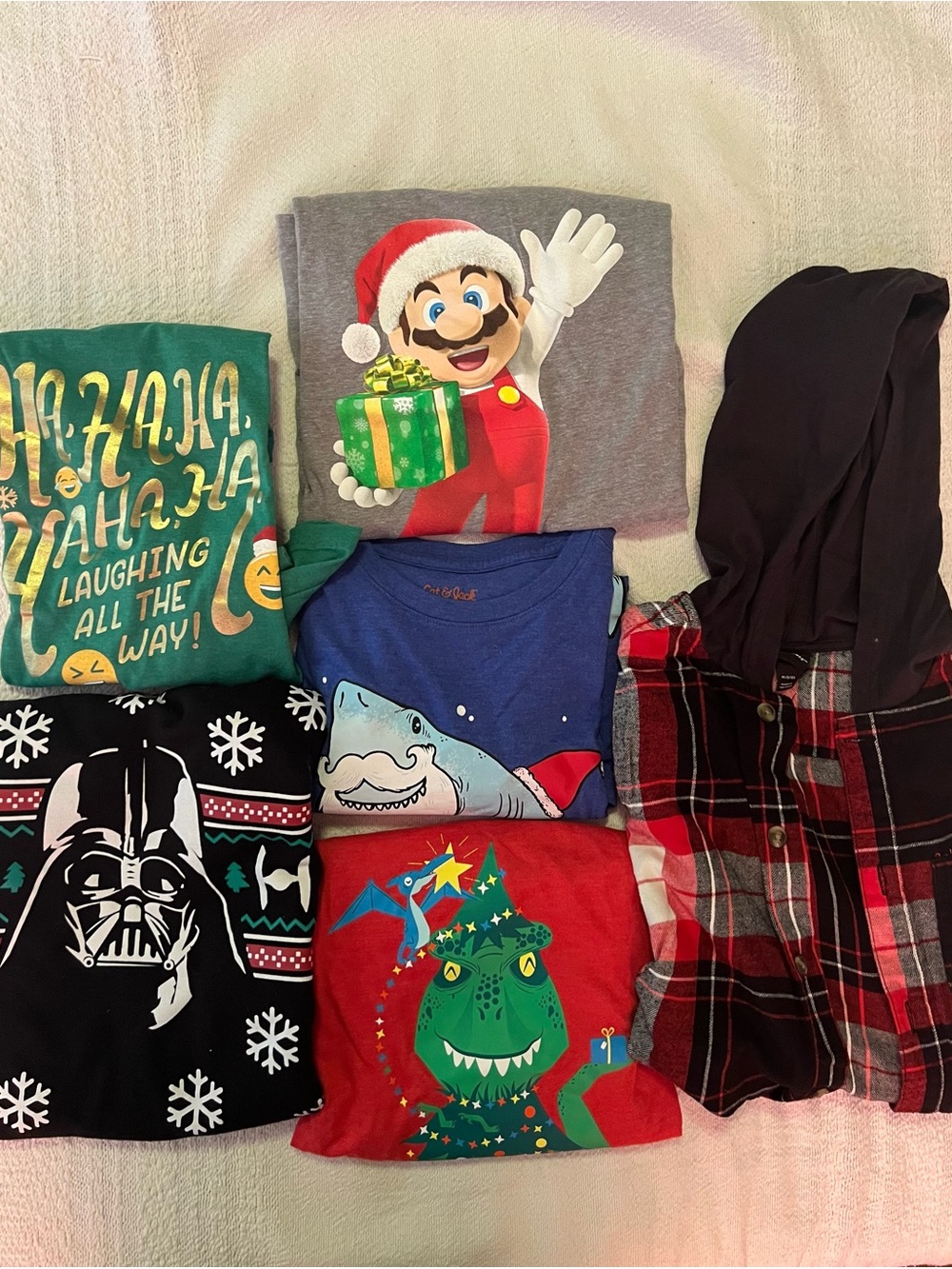 Boys Christmas Holiday Bundle Size 8/10 Long Sleeves, Sweater, Sweatshirt